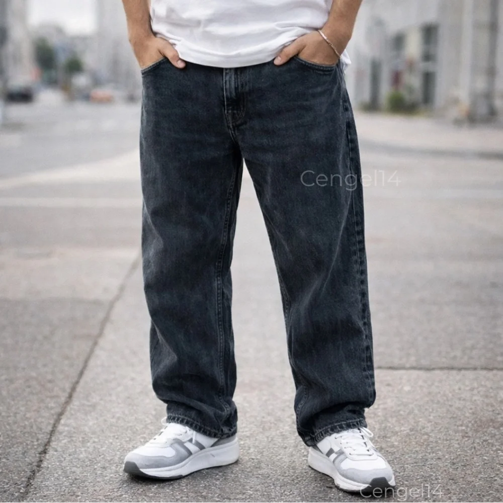 Levi’s 550 Black Jeans Relaxed Fit Tapered Y2K Mens 38x30